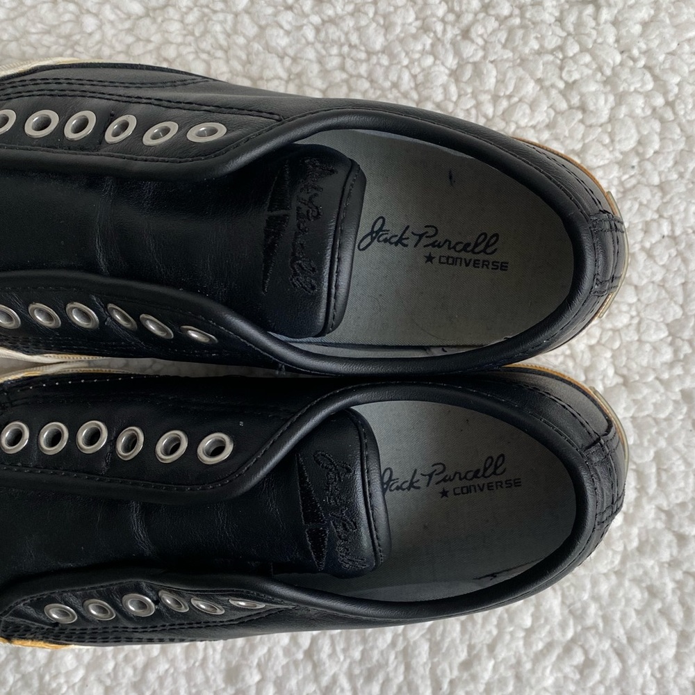 Converse Jack Purcell Unisex Leather Slipon Sneakers - Picture 7 of 16